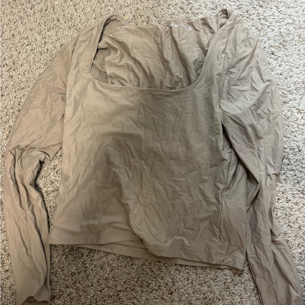 Abercrombie Soft Matte Square Neck Tee